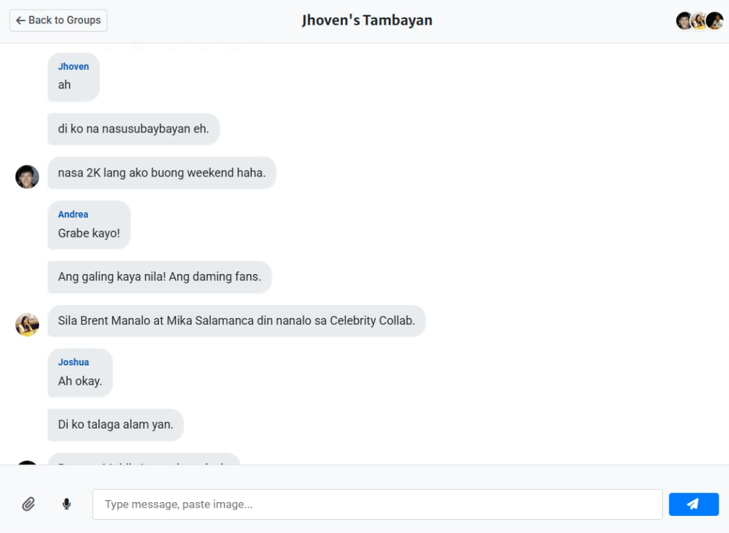 Dynamic Group Chats Feature