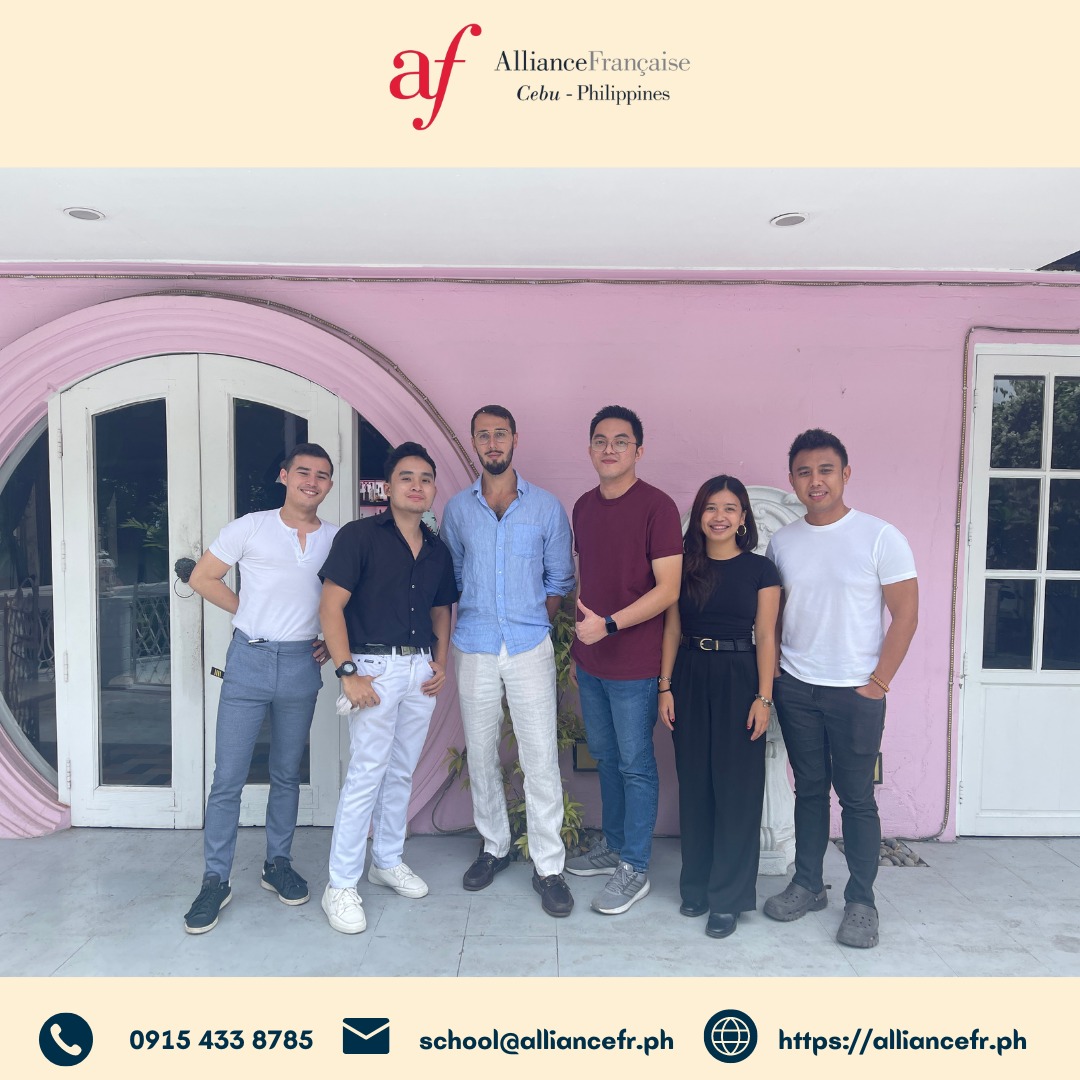 Aljohn with Alliance Française de Cebu community