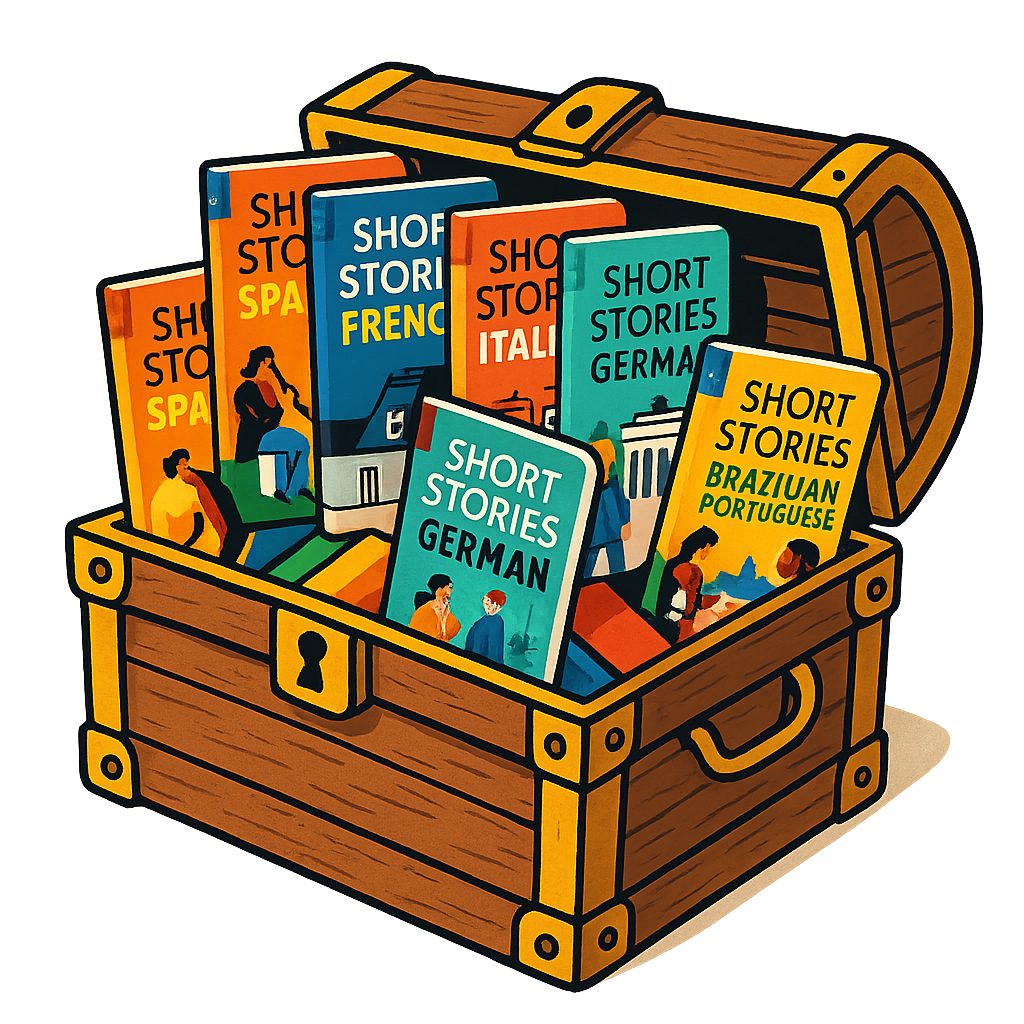 A chest overflowing with story books!